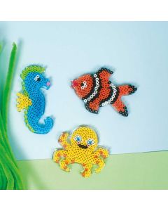 Steckplatten Tintenfisch, Delphin, Fisch,Seepferd.