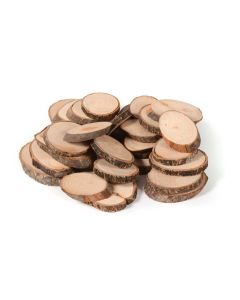 Naturholzscheiben oval 30er Set