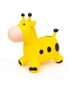 Hüpftier Giraffe, Sitzhöhe ca. 23cm mit Handpumpe