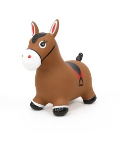 Hüpftier Pferd, Sitzhöhe ca. 23cm mit Handpumpe