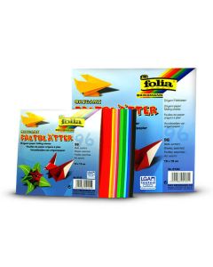 Faltblätter  13x13cm, 96 Blatt, farbig sortiert