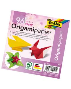 Faltblätter  19x19cm, 96 Blatt, farbig sortiert