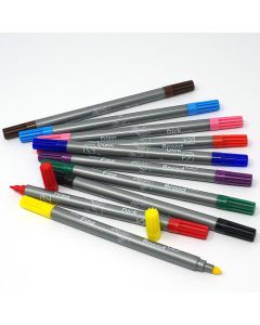 EKR Dick-Dünn-Fasermaler, 10 Stk. im Etui