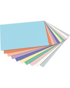 Fotokarton 50x70cm, 100 Bogen in 10 Pastell