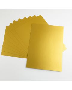 Tonkarton 50x70cm, 10 Bogen gold