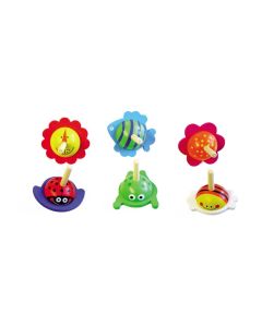 Kleiner Tierkreisel aus Holz