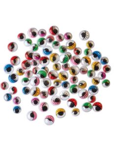 Wackelaugen mit Wimpern 230 Stk. bunt