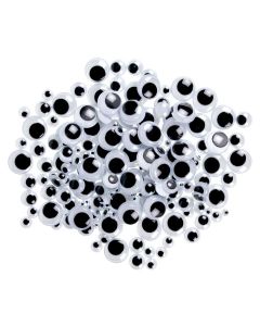 Wackelaugen schwarz & weiss 200 Stk