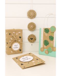 Motivblock KRAFTPAPIER, DIN A4, 20 Blatt sortiert