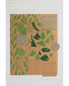 Motivblock KRAFTPAPIER II, DIN A4, 20 Blatt sort.