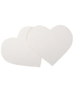 Leinwandherzen 5er Set