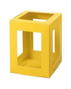 Laternen Rohlinge 13,5x13,5x18cm 5 Stück, gelb