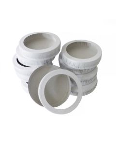 Käseschachteln, 15,3cm Durchmesser, 10 Paar, weiß