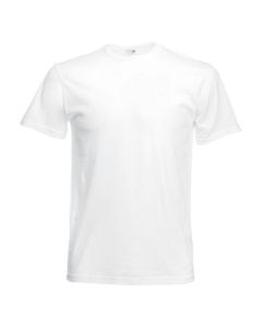 T-Shirt, weiß, Größe: 128 Fruit of the Loom Kids