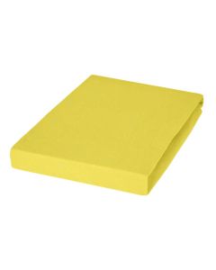 Jersey Kinder Spannbetttuch 70x140cm hellgelb