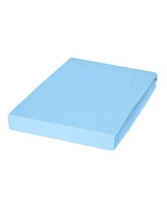Jersey Kinder Spannbetttuch 70x140cm hellblau