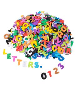 Moosgummi-Buchstaben und -Zahlen, 