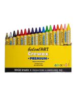belcolART CREWAX PREMIUM 18er Sortiment 18 sortierte Farben in der Pappschachtel