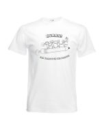 T-Shirt, weiß, Größe: 140 mit Druck Rakete Fruit of the Loom Kids