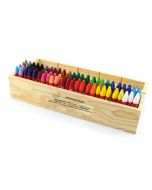 100 Wachsmalkreiden dreiflächig Holzaufsteller mit 24 Farben von Eberhard Faber