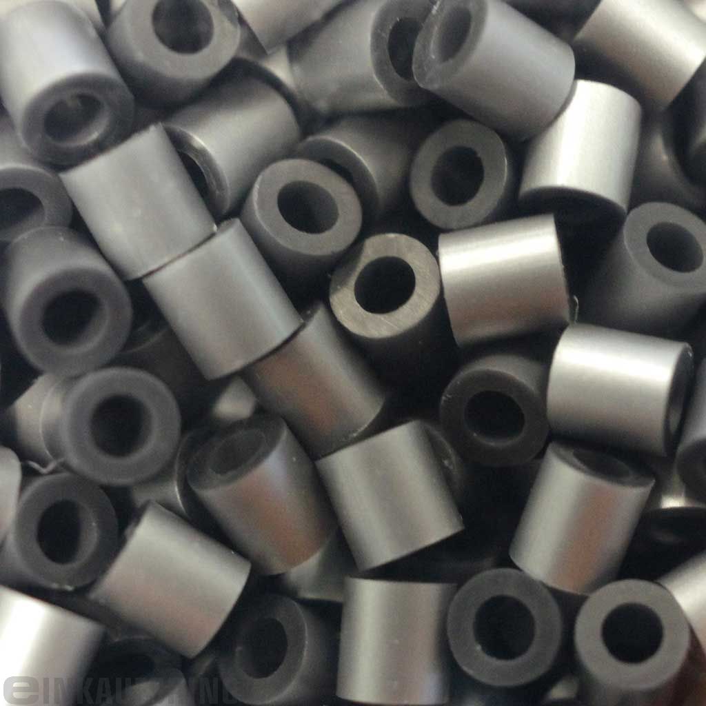 Nabbi - Bügelperlen, silber, 6.000 Stück, 5x5mm