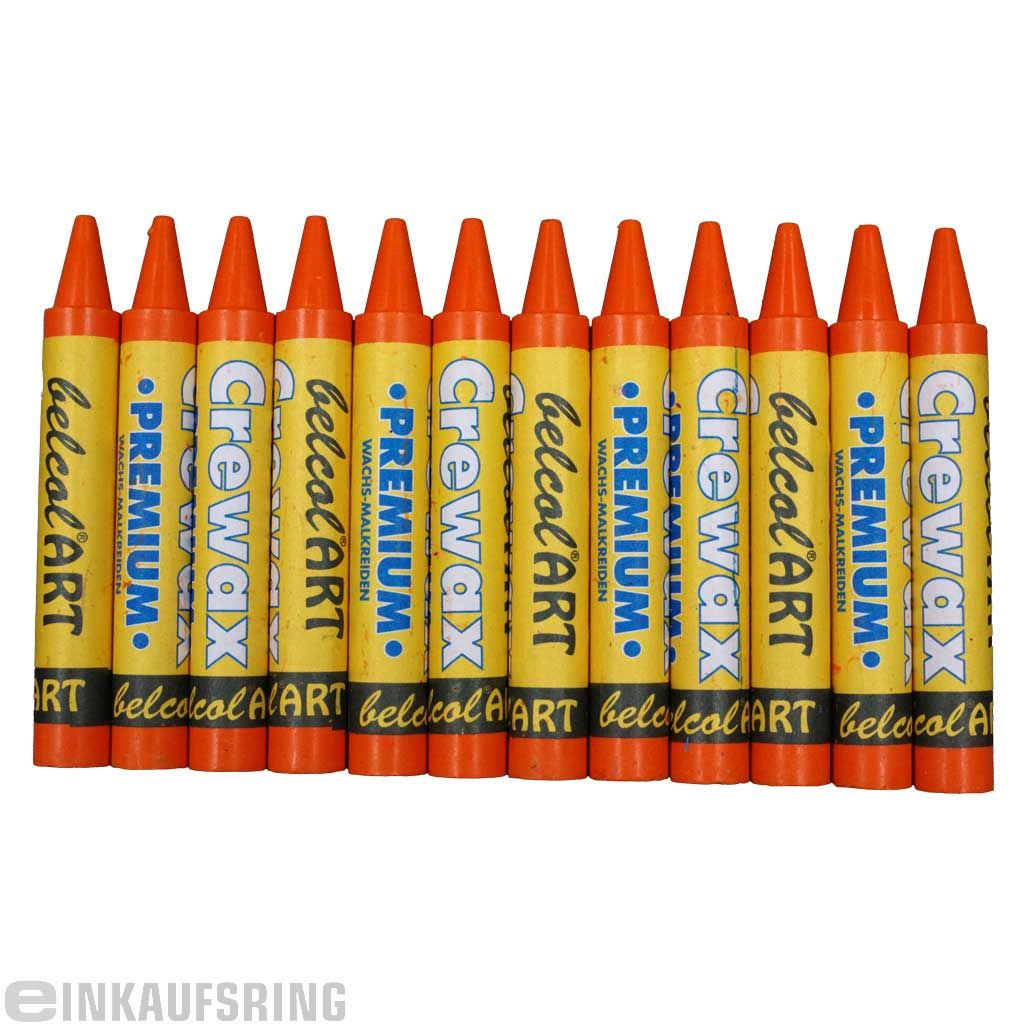 belcolART CREWAX , 12 Wachsmaler , Orange