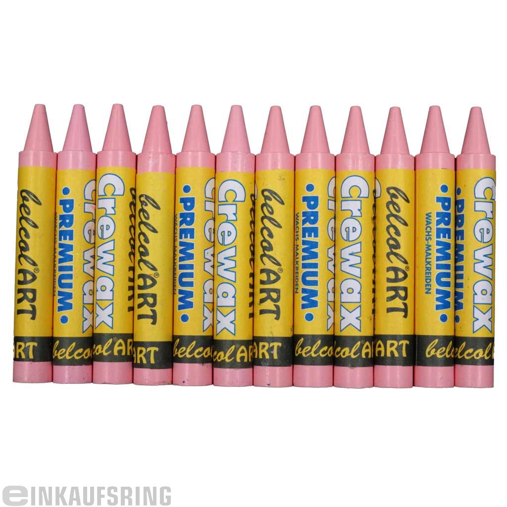 belcolART CREWAX , 12 Wachsmaler , Pink