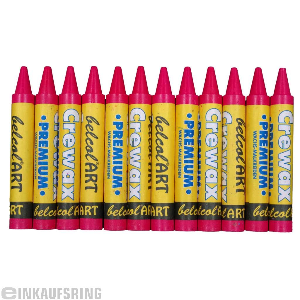 belcolART CREWAX , 12 Wachsmaler , Rosa