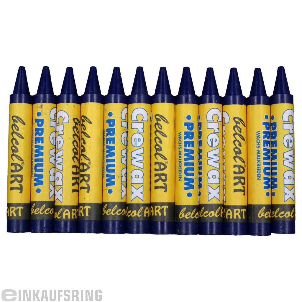 belcolART CREWAX , 12 Wachsmaler , Preussisch blau