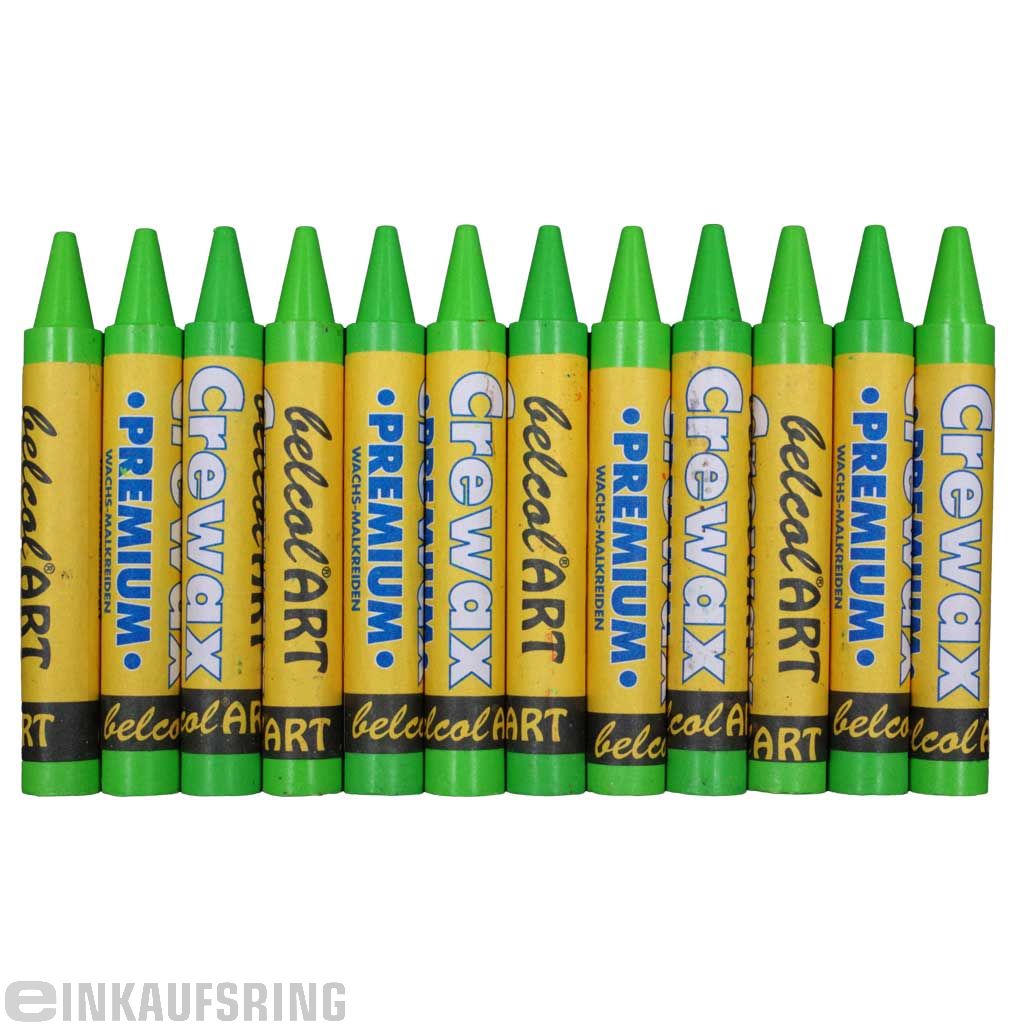 belcolART CREWAX , 12 Wachsmaler , Hellgrün