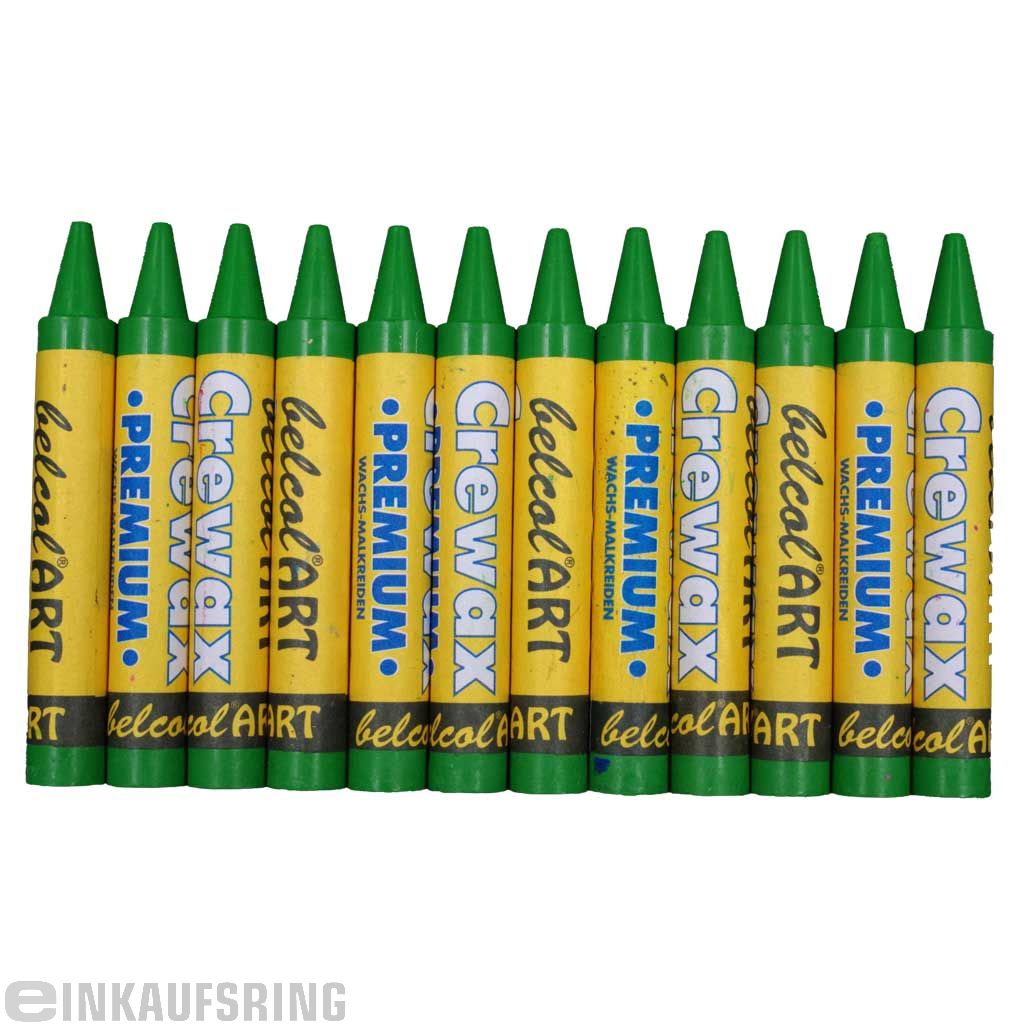 belcolART CREWAX , 12 Wachsmaler , Grün