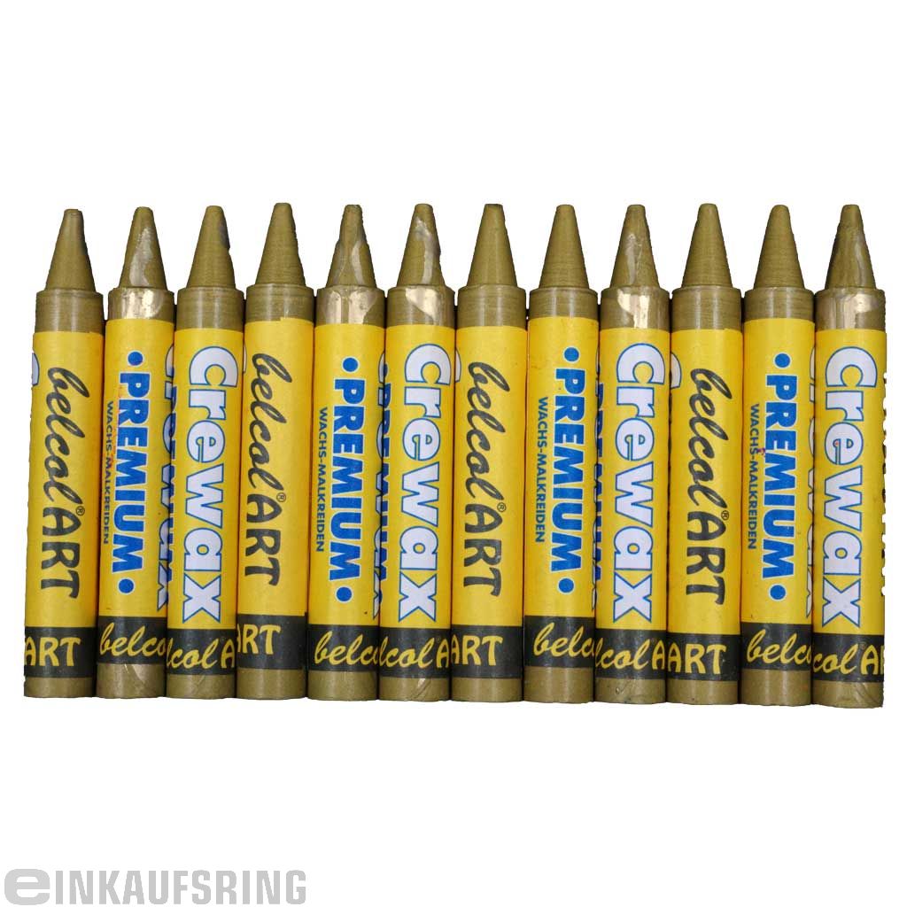 belcolART CREWAX , 12 Wachsmaler , Gold
