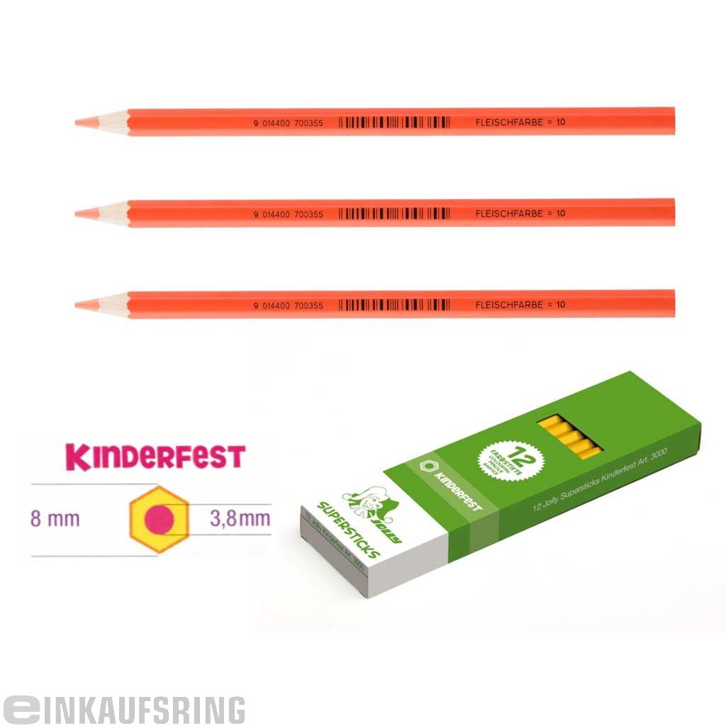 JOLLY Kinderfest 12 Stück fleischfarben