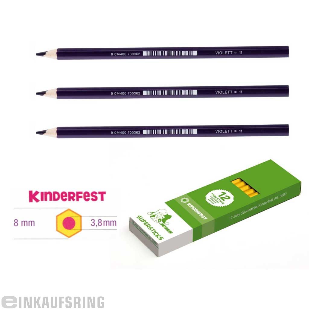 JOLLY Kinderfest 12 Stück violett