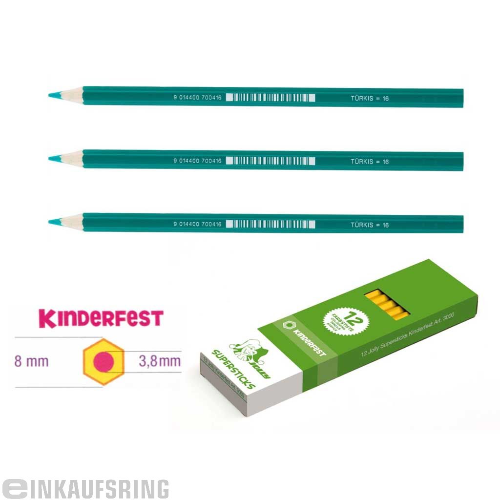 JOLLY Kinderfest 12 Stück türkis