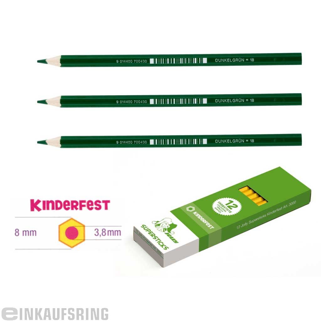 JOLLY Kinderfest 12 Stück dunkelgrün