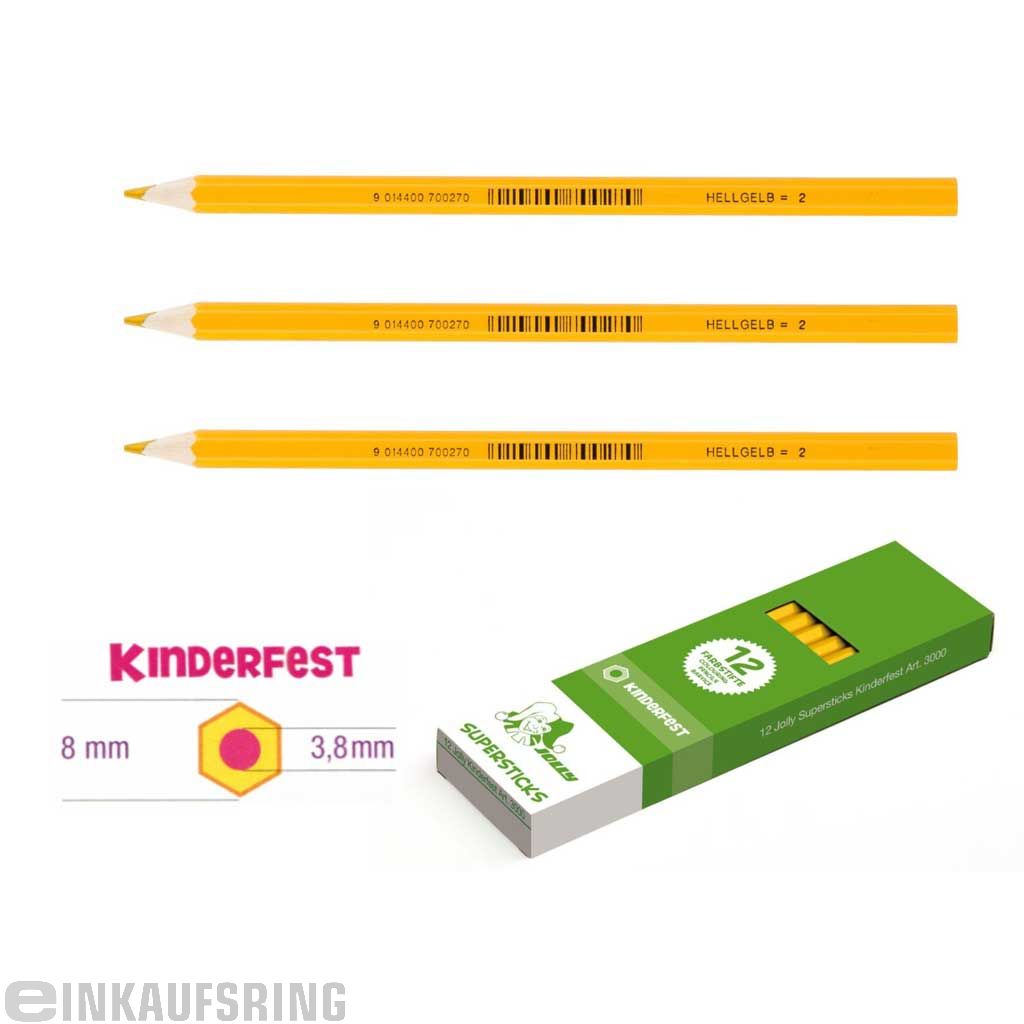 JOLLY Kinderfest 12 Stück hellgelb