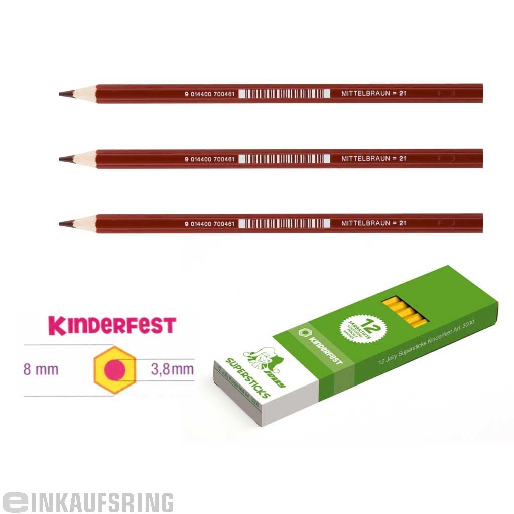 JOLLY Kinderfest 12 Stück mittelbraun