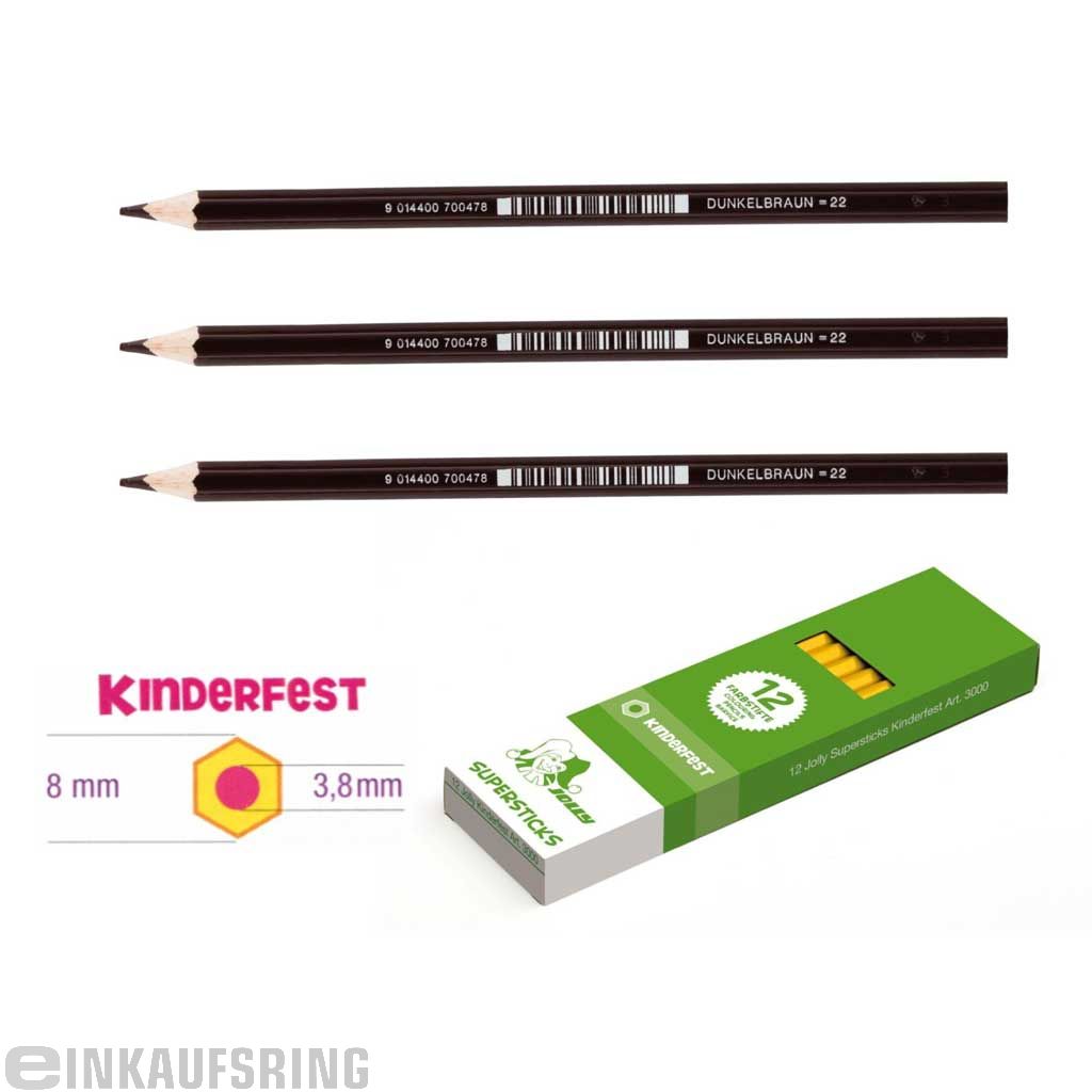 JOLLY Kinderfest 12 Stück dunkelbraun