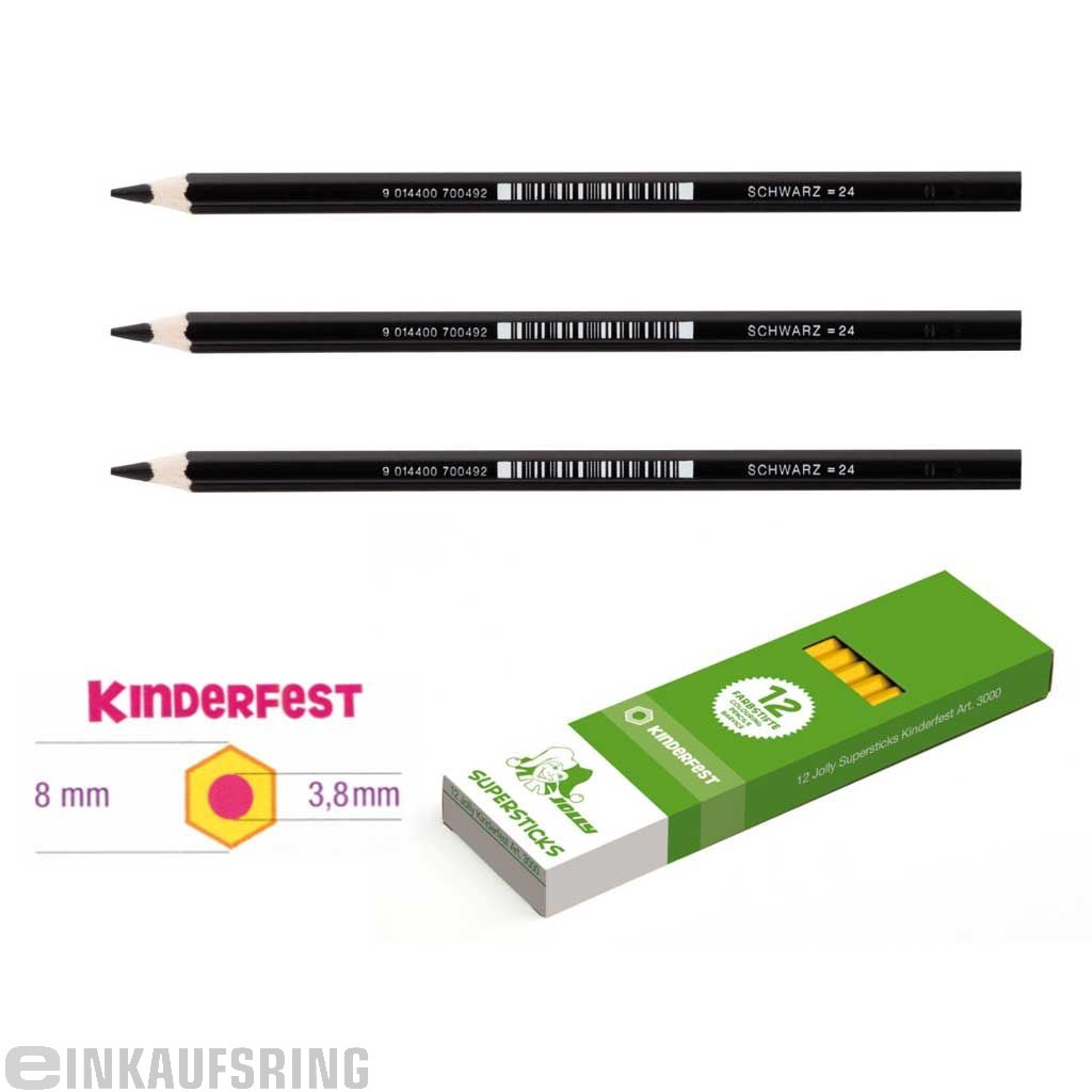 JOLLY Kinderfest 12 Stück schwarz