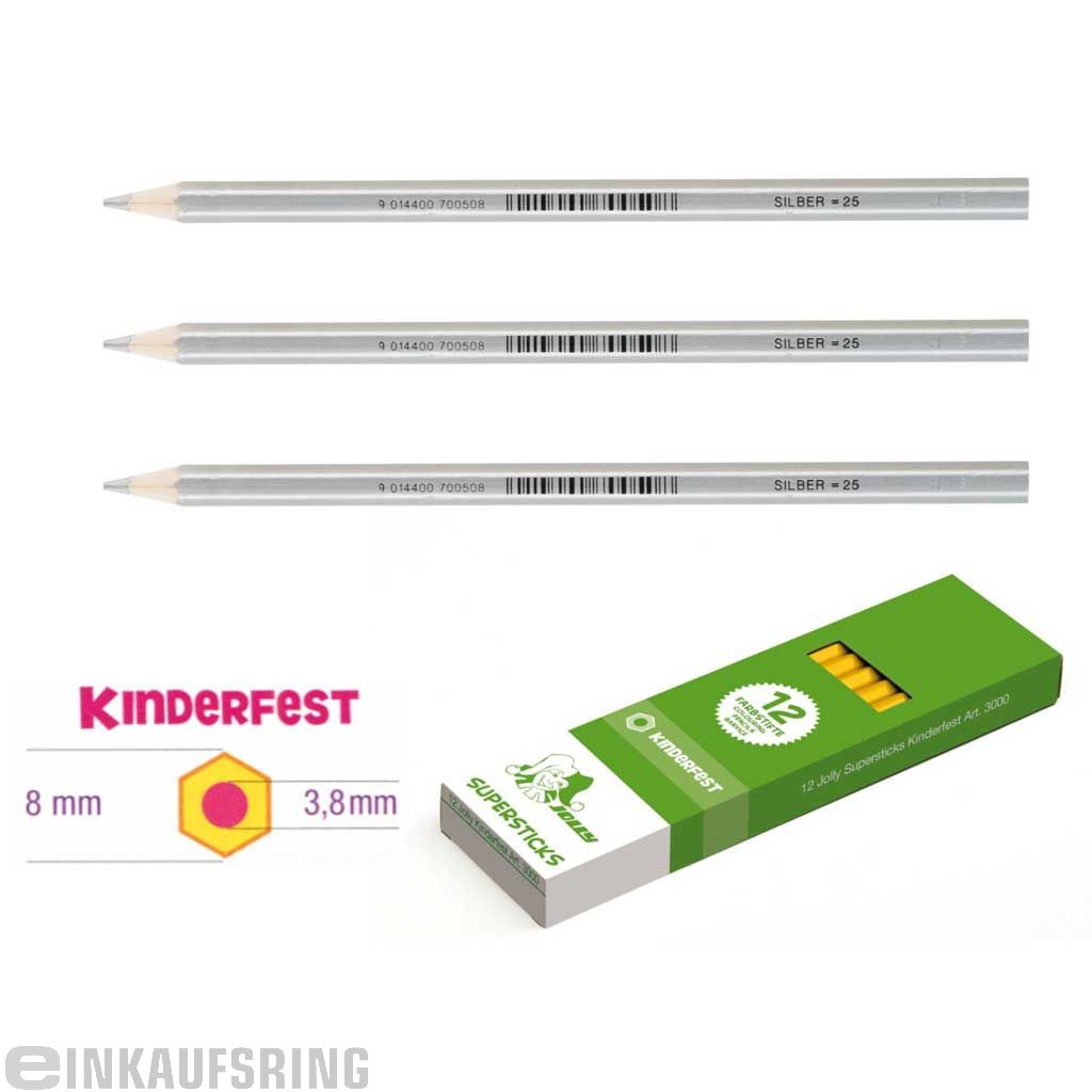 JOLLY Kinderfest 12 Stück silber