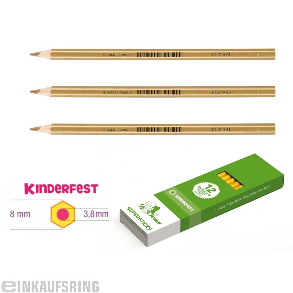 JOLLY Kinderfest 12 Stück gold