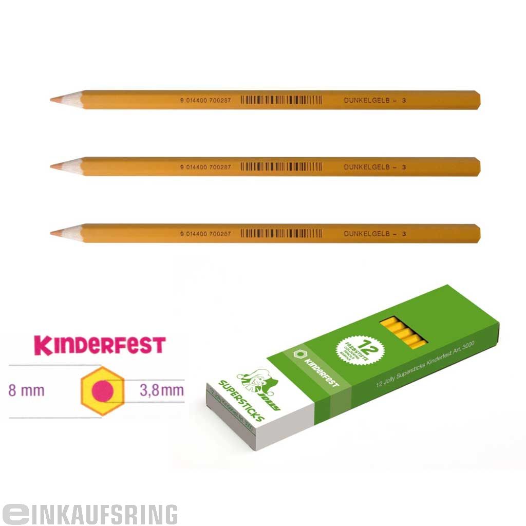 JOLLY Kinderfest 12 Stück dunkelgelb