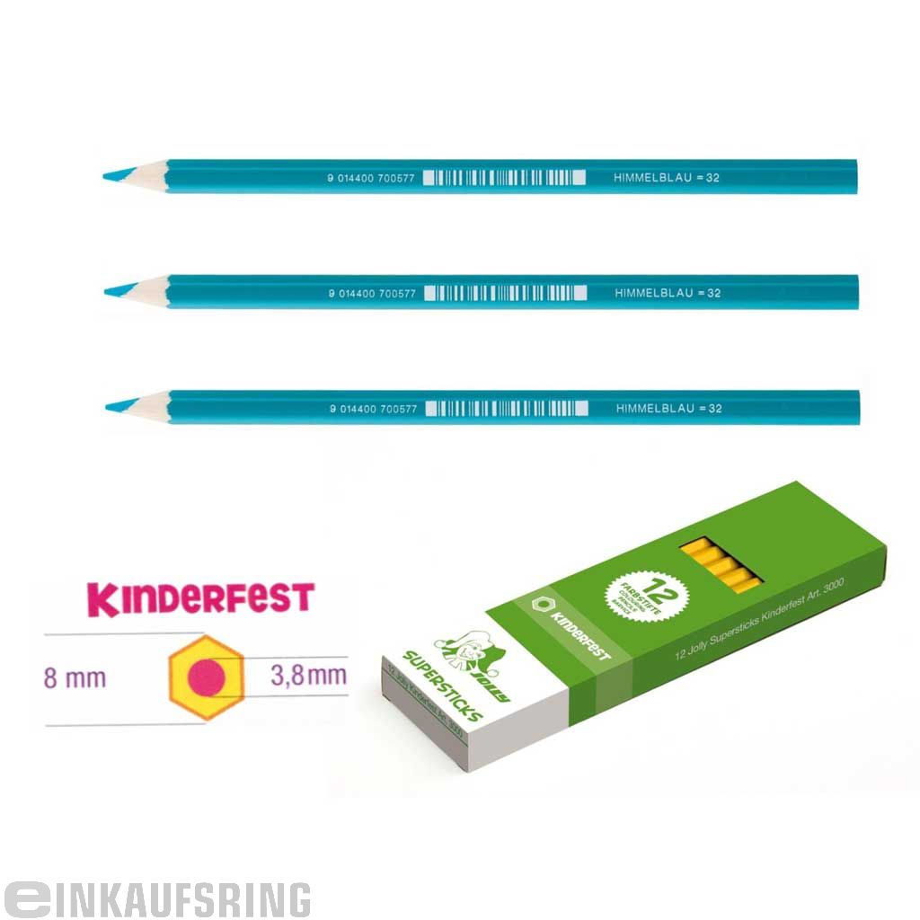 JOLLY Kinderfest 12 Stück himmelblau