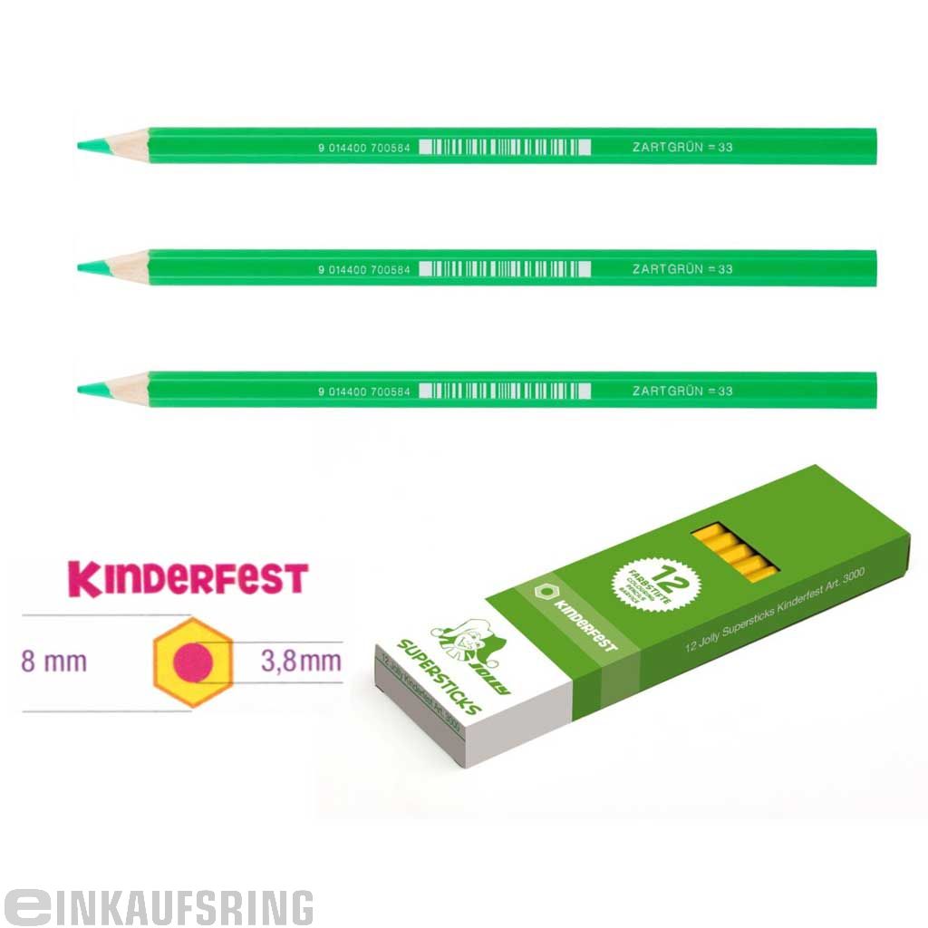 JOLLY Kinderfest 12 Stück zartgrün