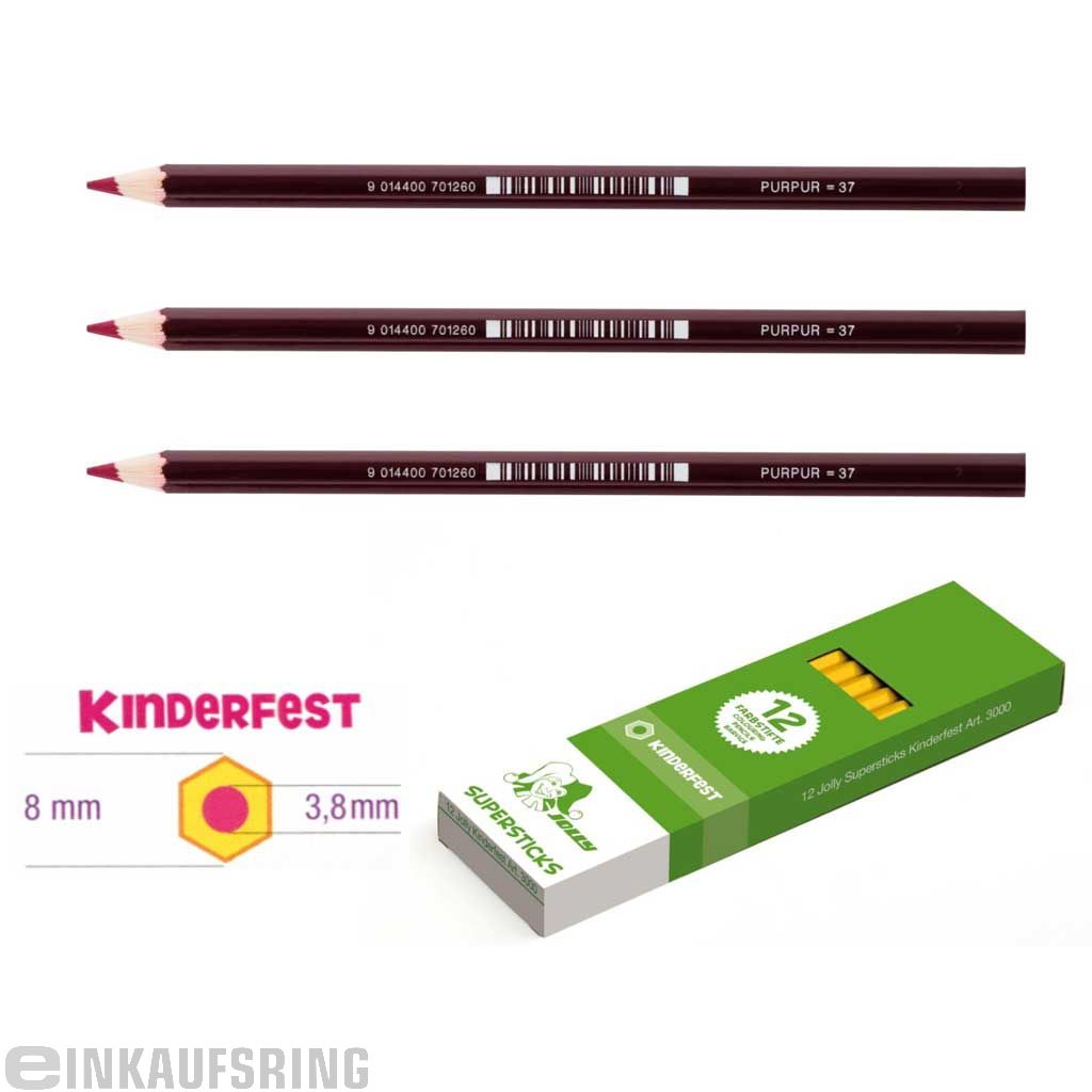 JOLLY Kinderfest 12 Stück purpur