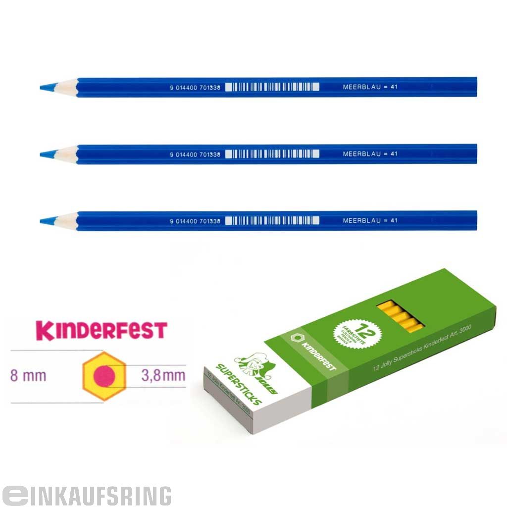 JOLLY Kinderfest 12 Stück meerblau