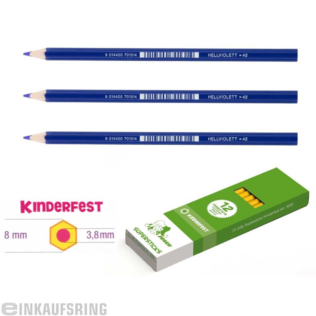 JOLLY Kinderfest 12 Stück hellviolett