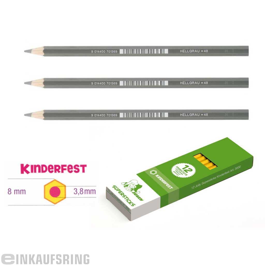 JOLLY Kinderfest 12 Stück hellgrau