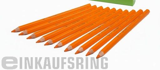 JOLLY X-BIG Farbstifte 12 Stück zinob.rot  